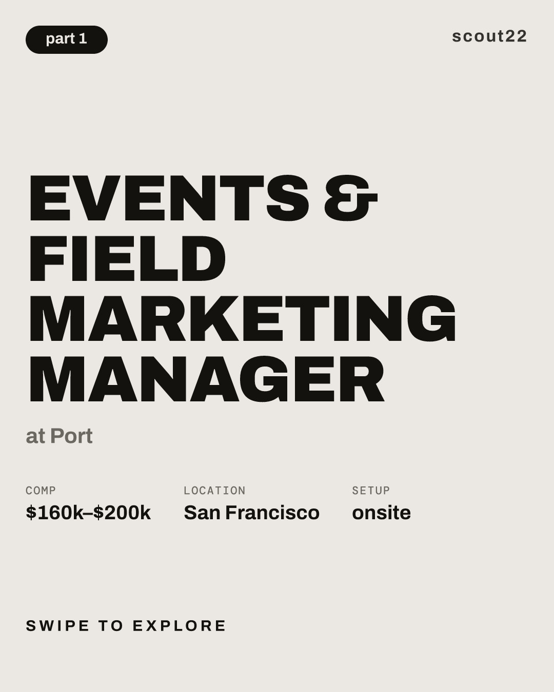 Events & Field Marketing Manager at Port