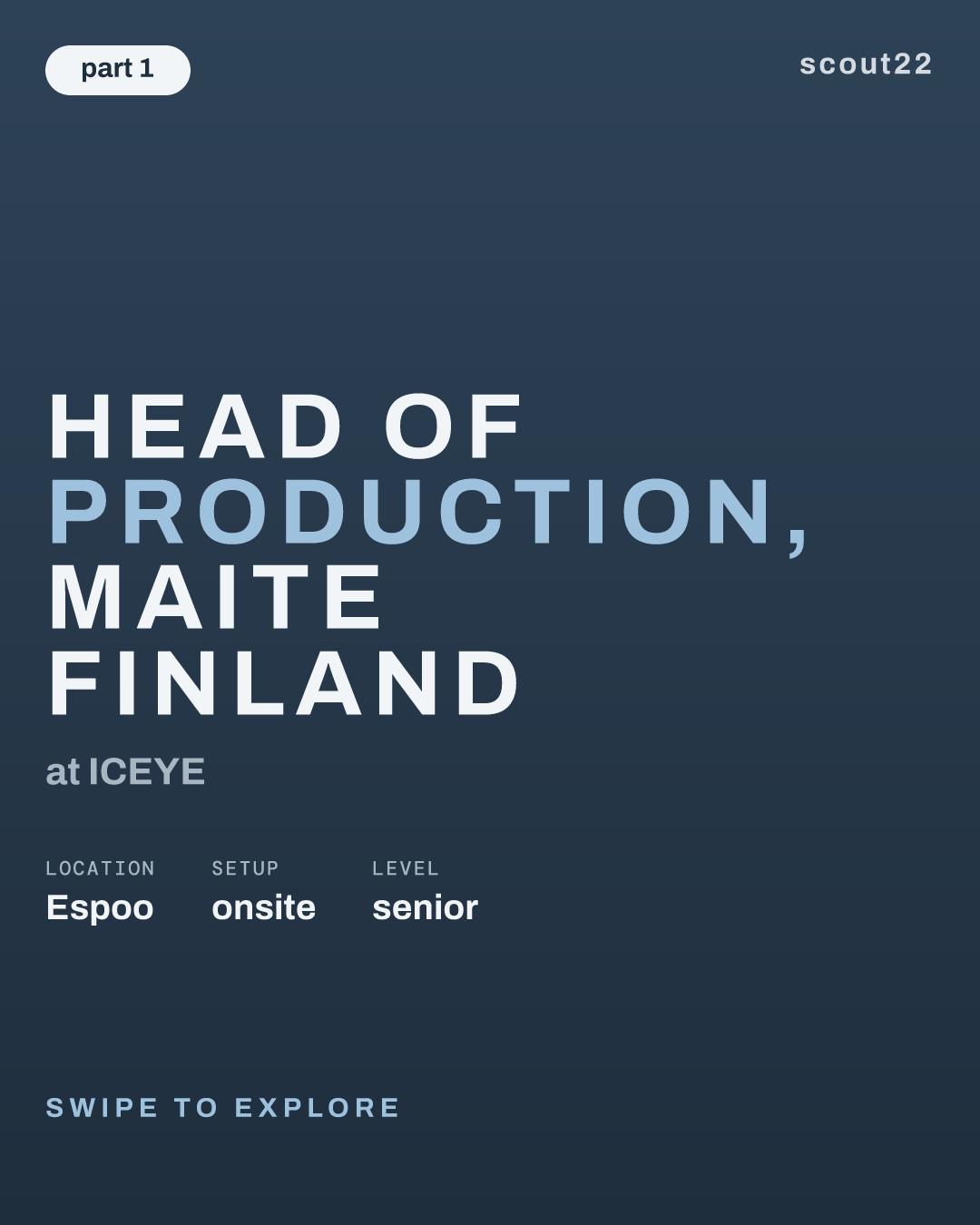 Head of Production, MAITE Finland at ICEYE