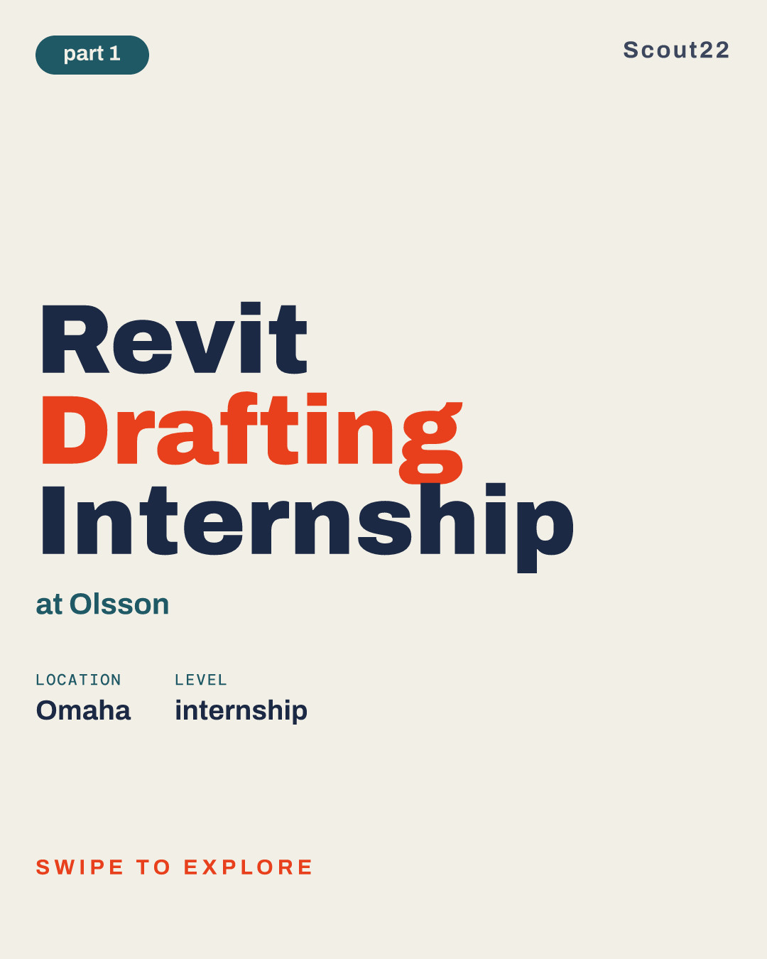 Revit Drafting Internship at Olsson