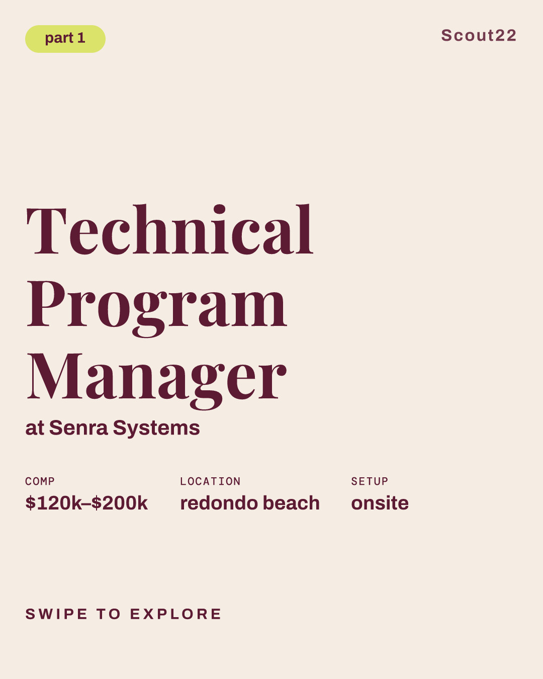 Technical Program Manager at Senra Systems