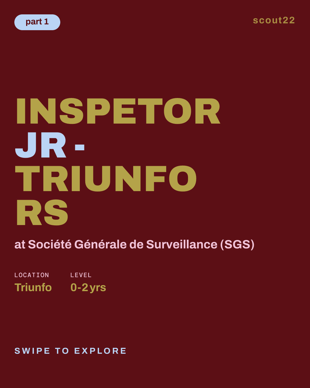 INSPETOR JR - TRIUNFO RS at Société Générale de Surveillance (SGS)