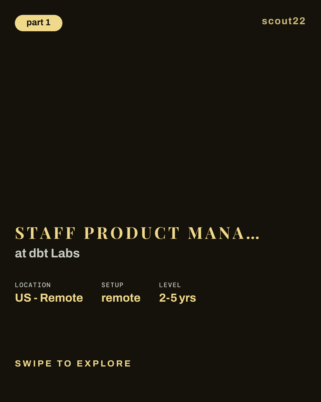Staff Product Manager- Developer Experience at dbt Labs