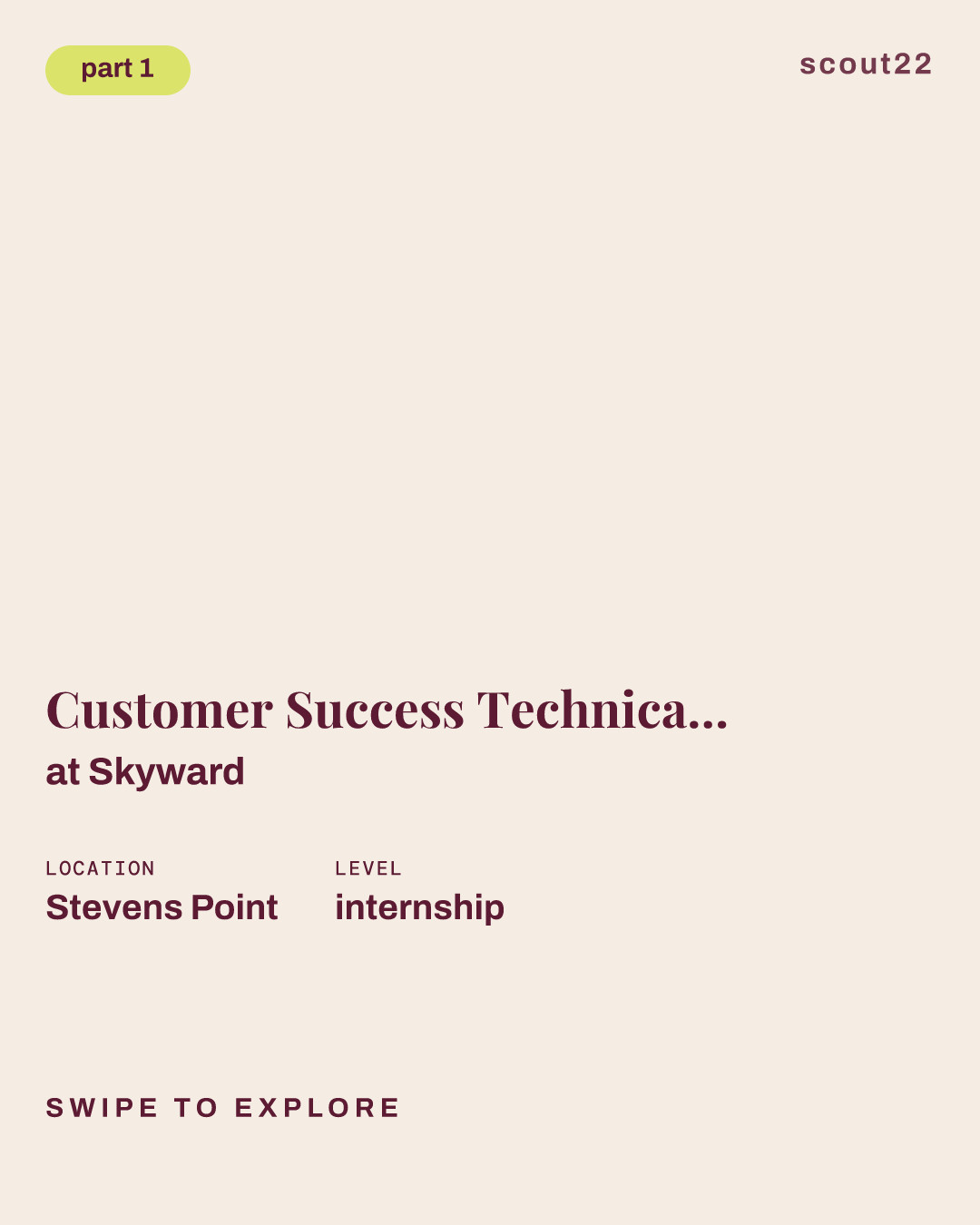 Customer Success Technical Specialist - Intern at Skyward