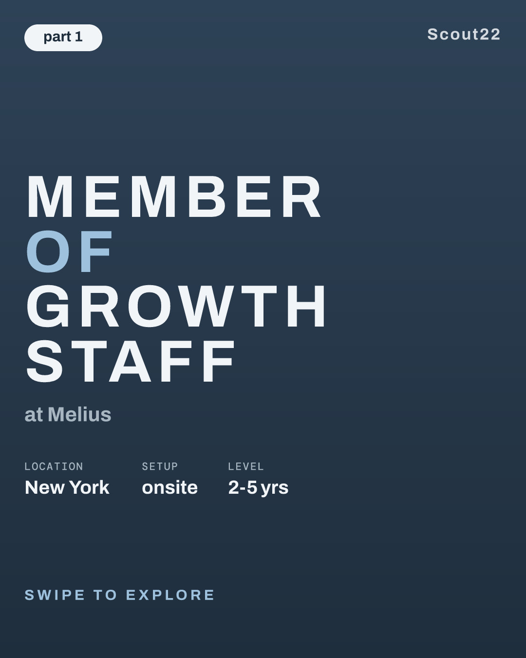 Member of Growth Staff at Melius
