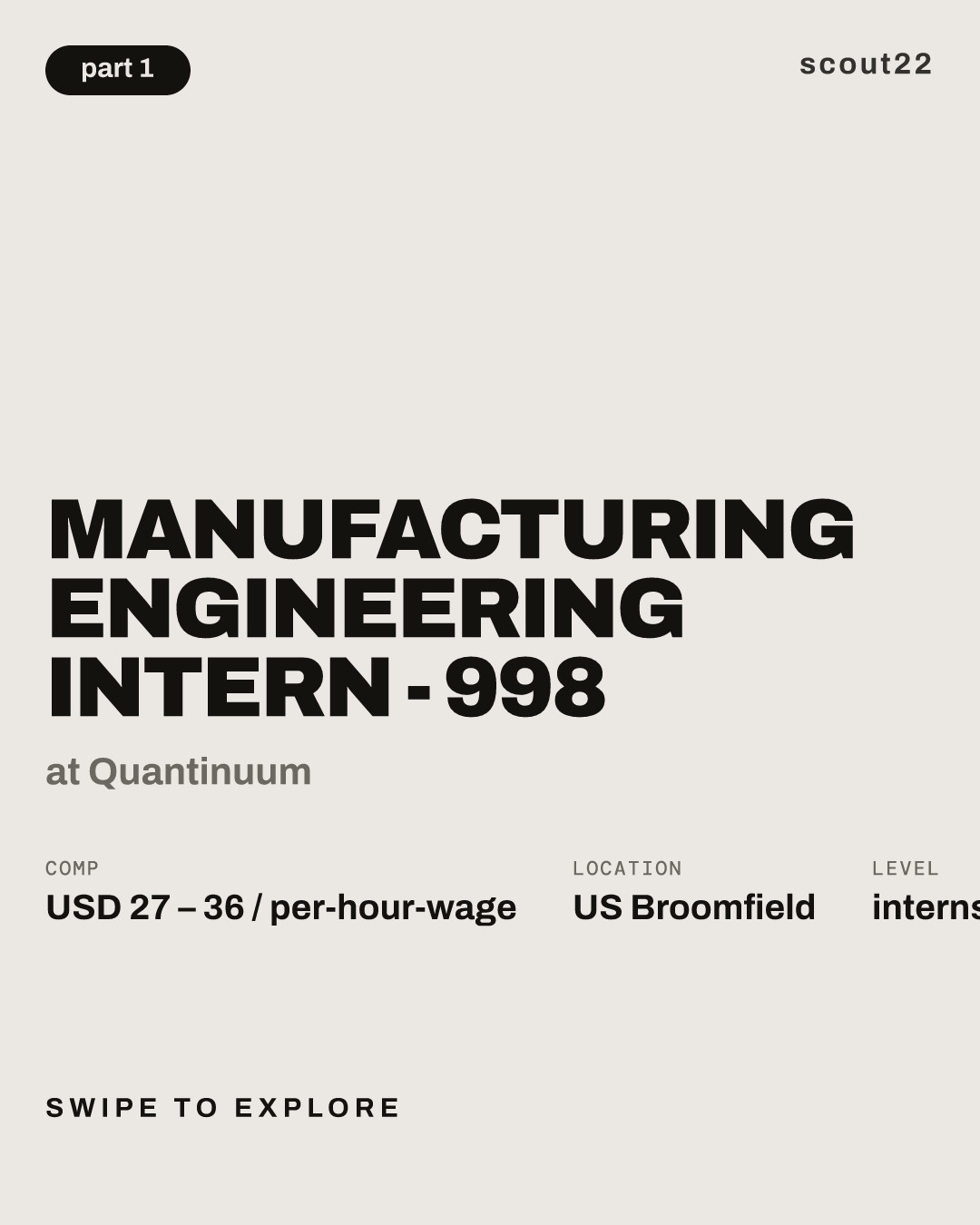 Manufacturing Engineering Intern - 998 at Quantinuum