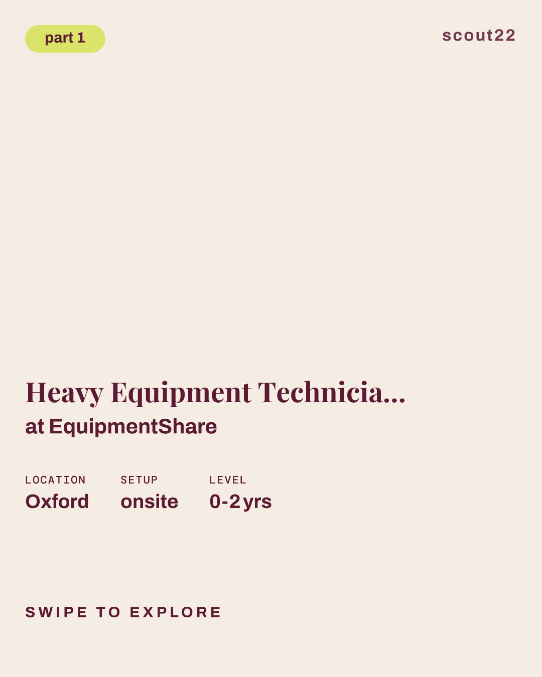 Heavy Equipment Technician (Mechanic) Apprentice at EquipmentShare