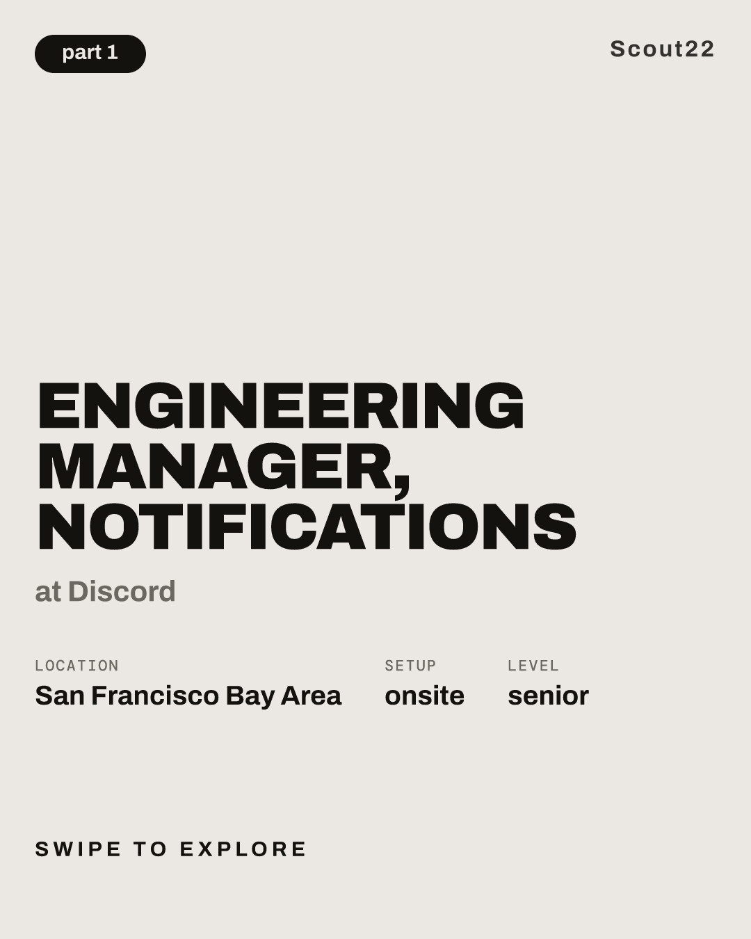 Engineering Manager, Notifications at Discord