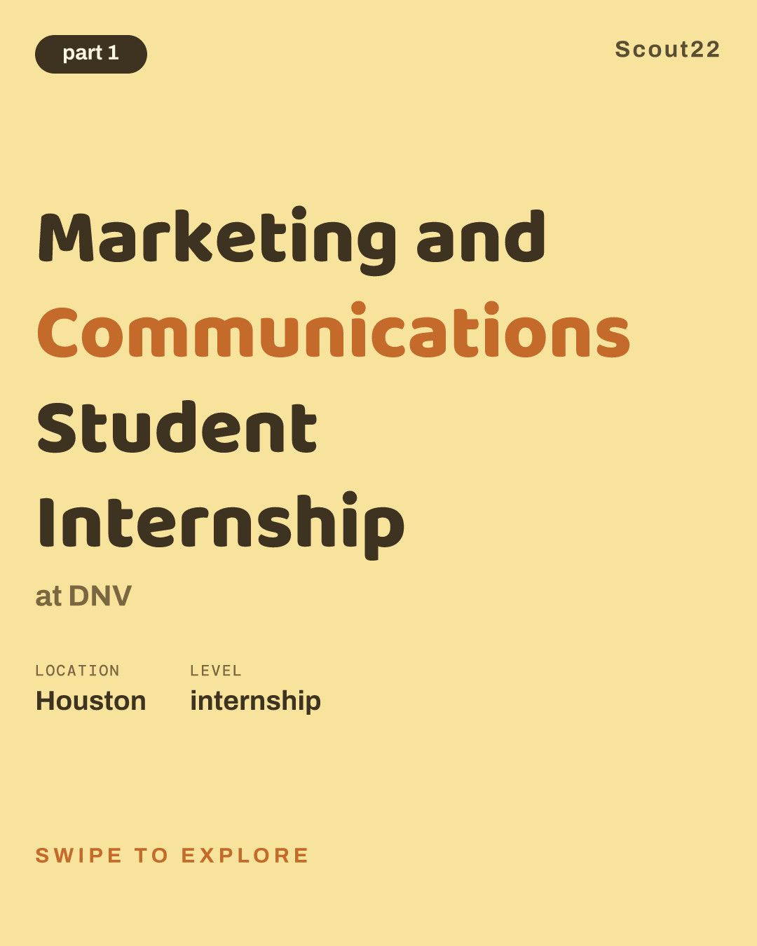 Marketing and Communications Student Internship at DNV