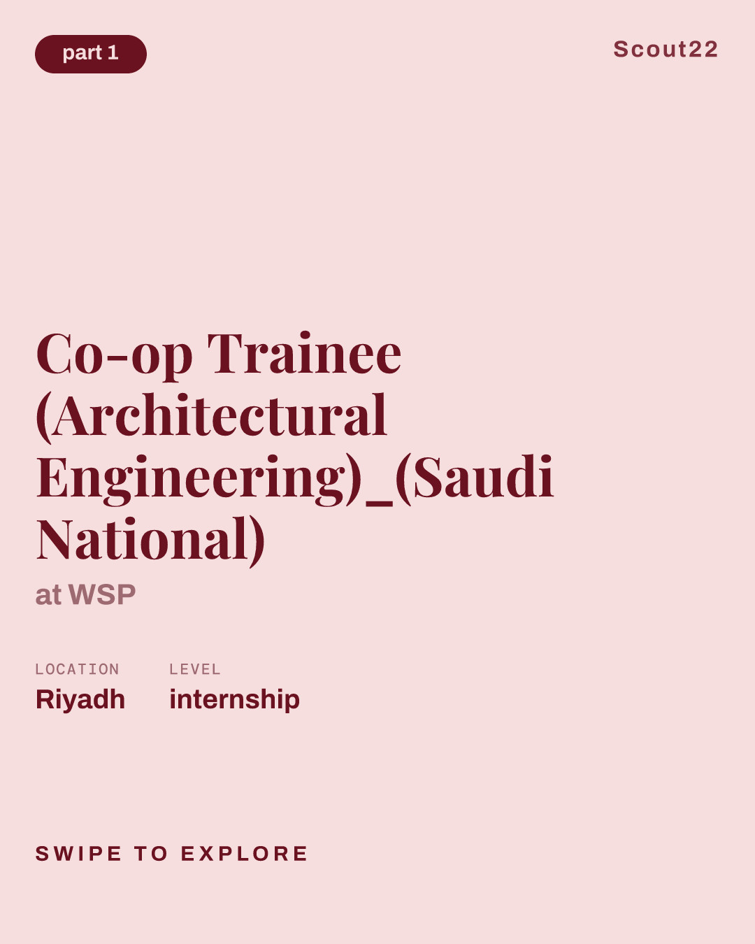 Co-op Trainee (Architectural Engineering)_(Saudi National) at WSP