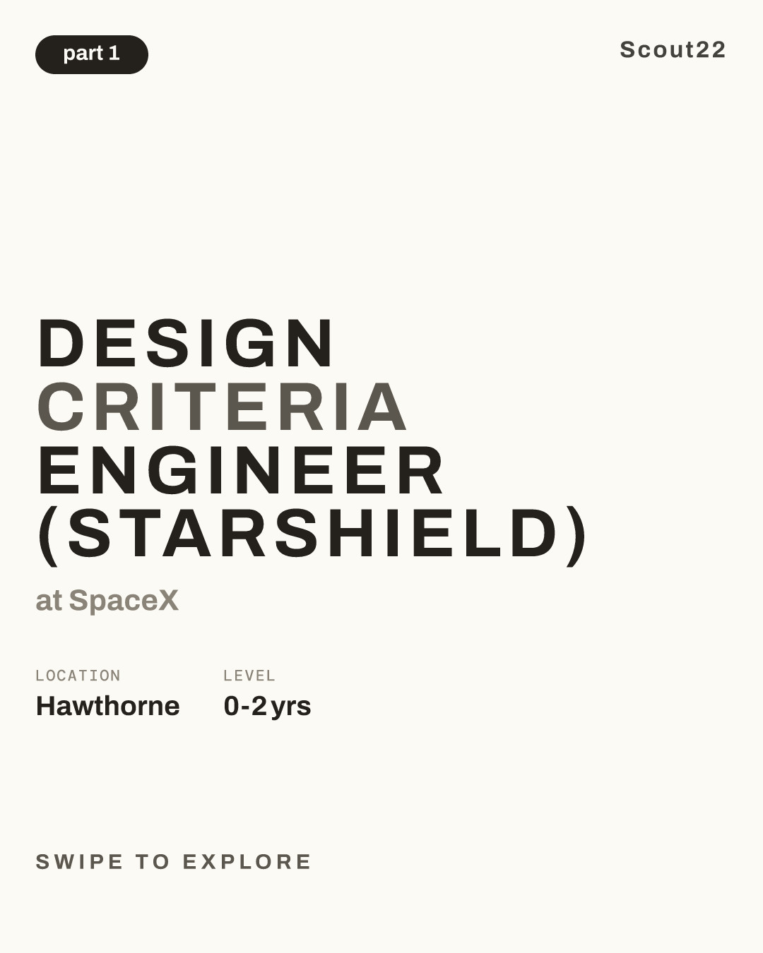 Design Criteria Engineer (Starshield) at SpaceX