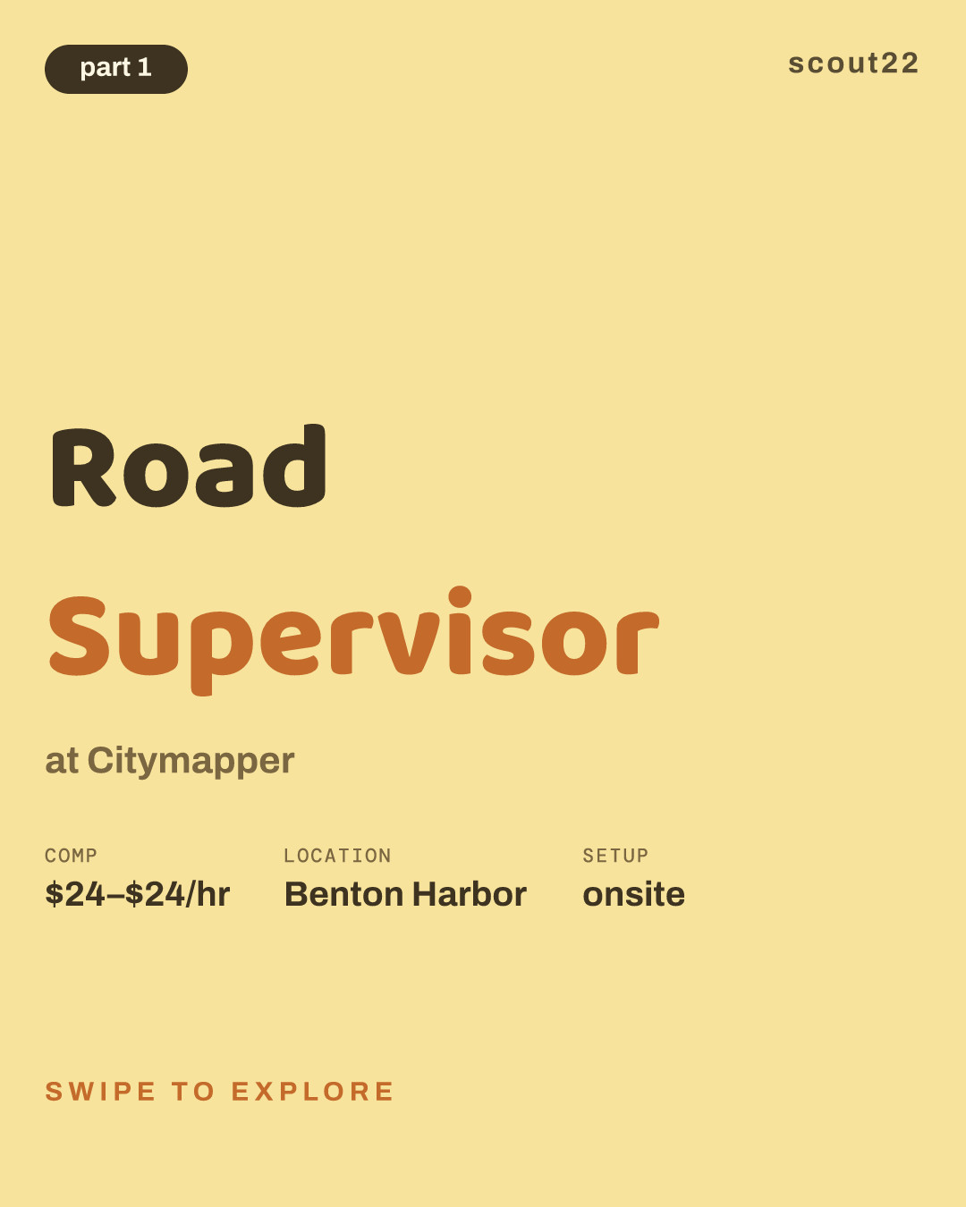 Road Supervisor at Citymapper