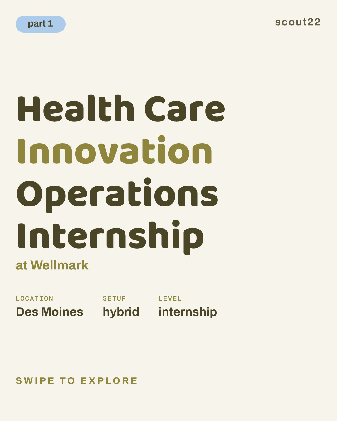Health Care Innovation Operations Internship at Wellmark