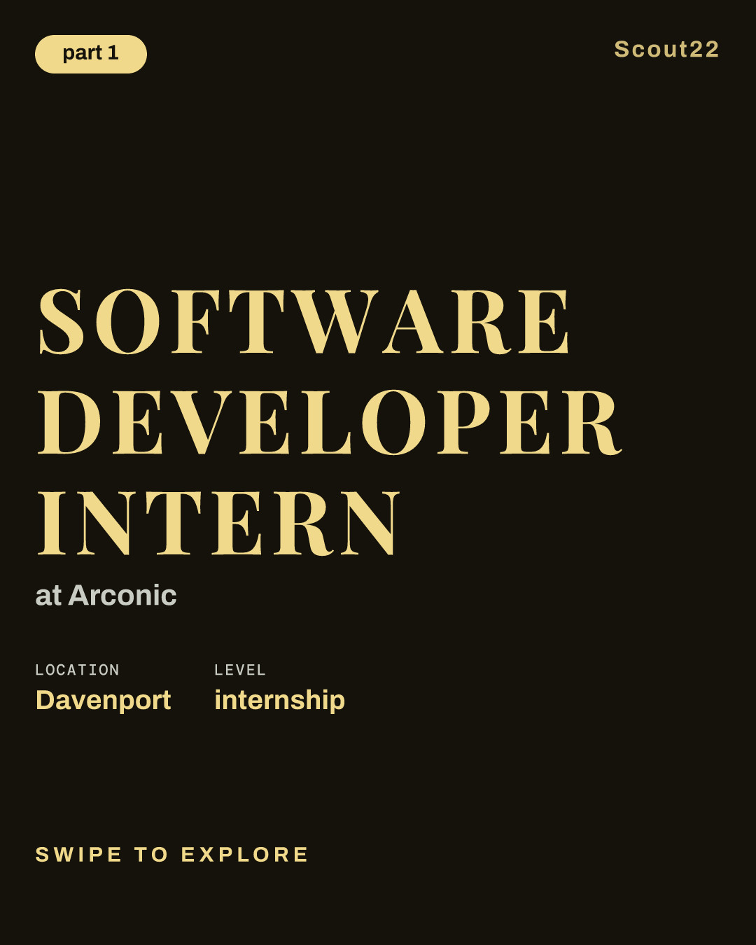 Software Developer Intern at Arconic