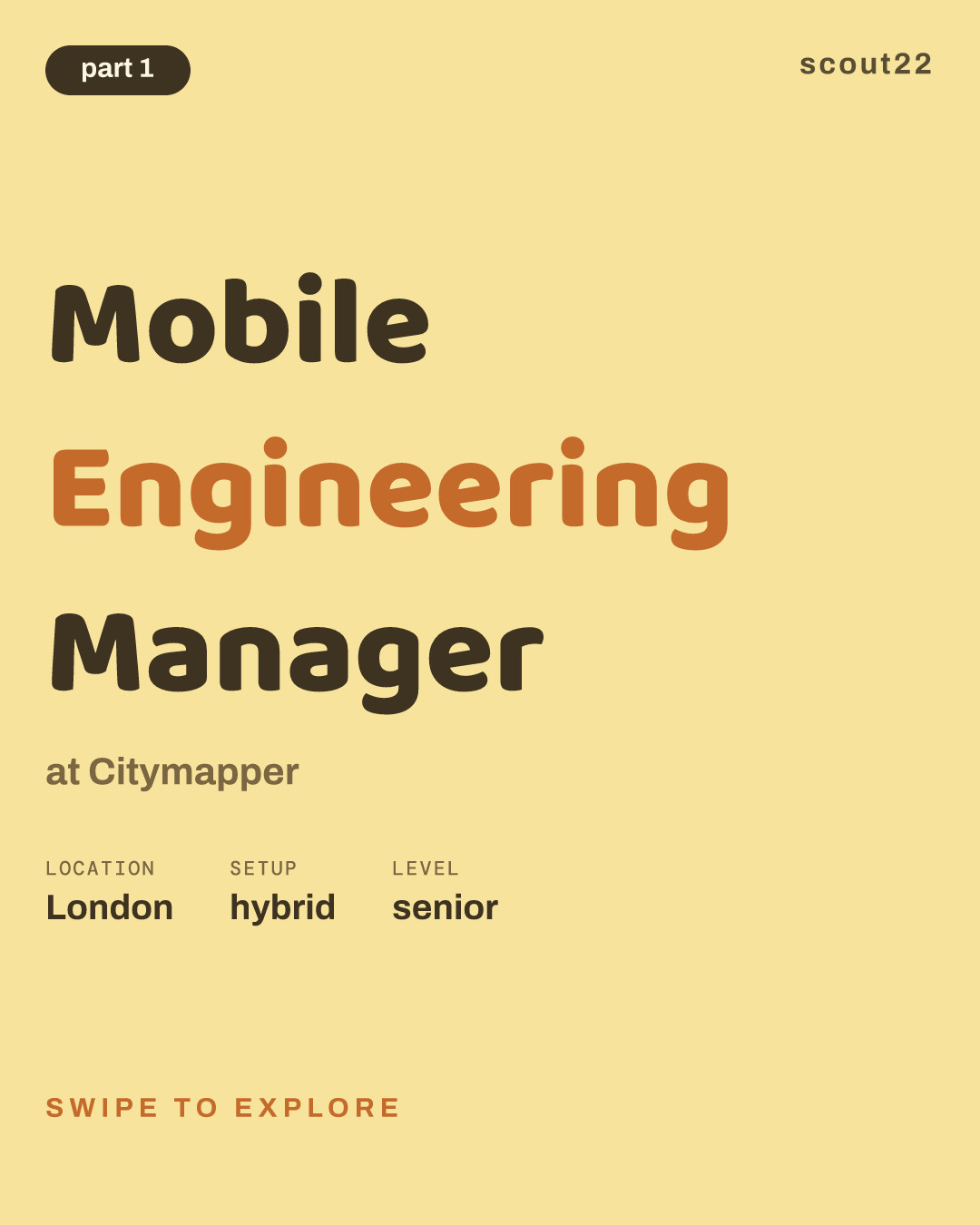 Mobile Engineering Manager at Citymapper