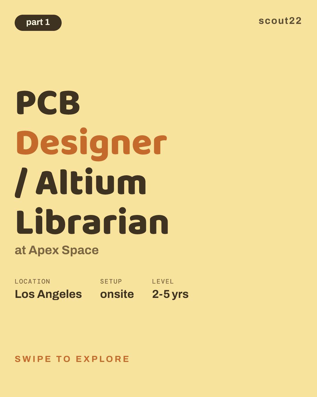 PCB Designer / Altium Librarian at Apex Space