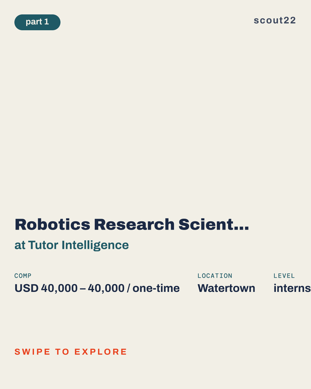Robotics Research Scientist Intern (Winter/Spring 2026) at Tutor Intelligence