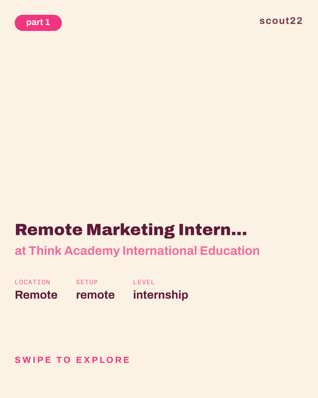 Remote Marketing Intern (Mandarin Required) at Think Academy International Education