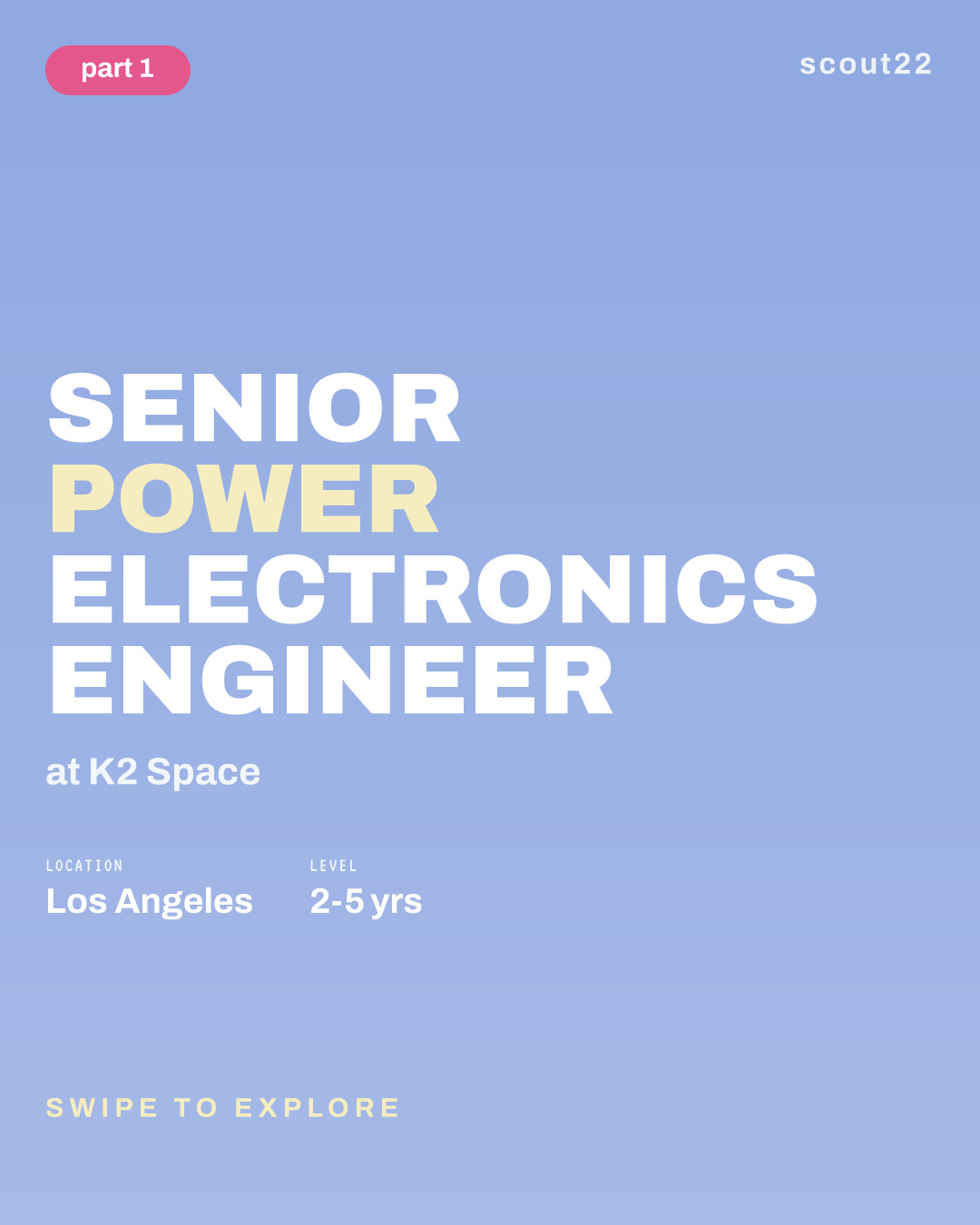 Senior Power Electronics Engineer at K2 Space
