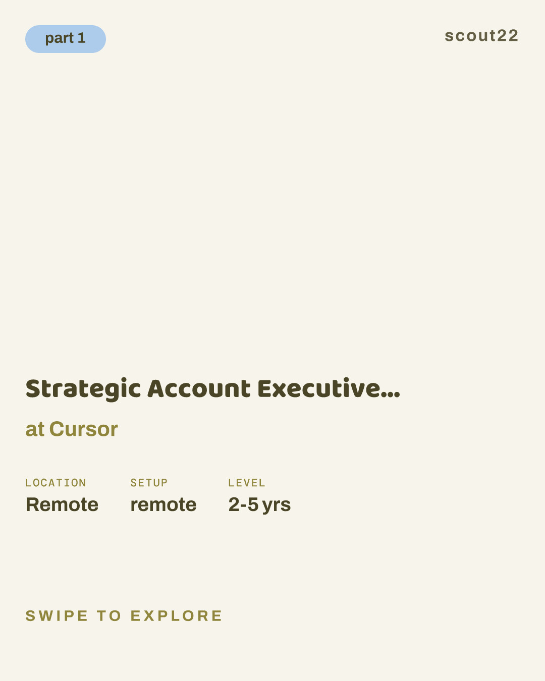 Strategic Account Executive, Enterprise - East at Cursor