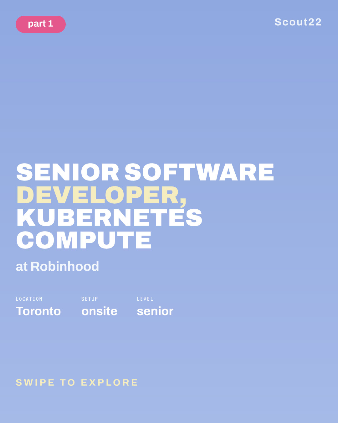 Senior Software Developer, Kubernetes Compute at Robinhood
