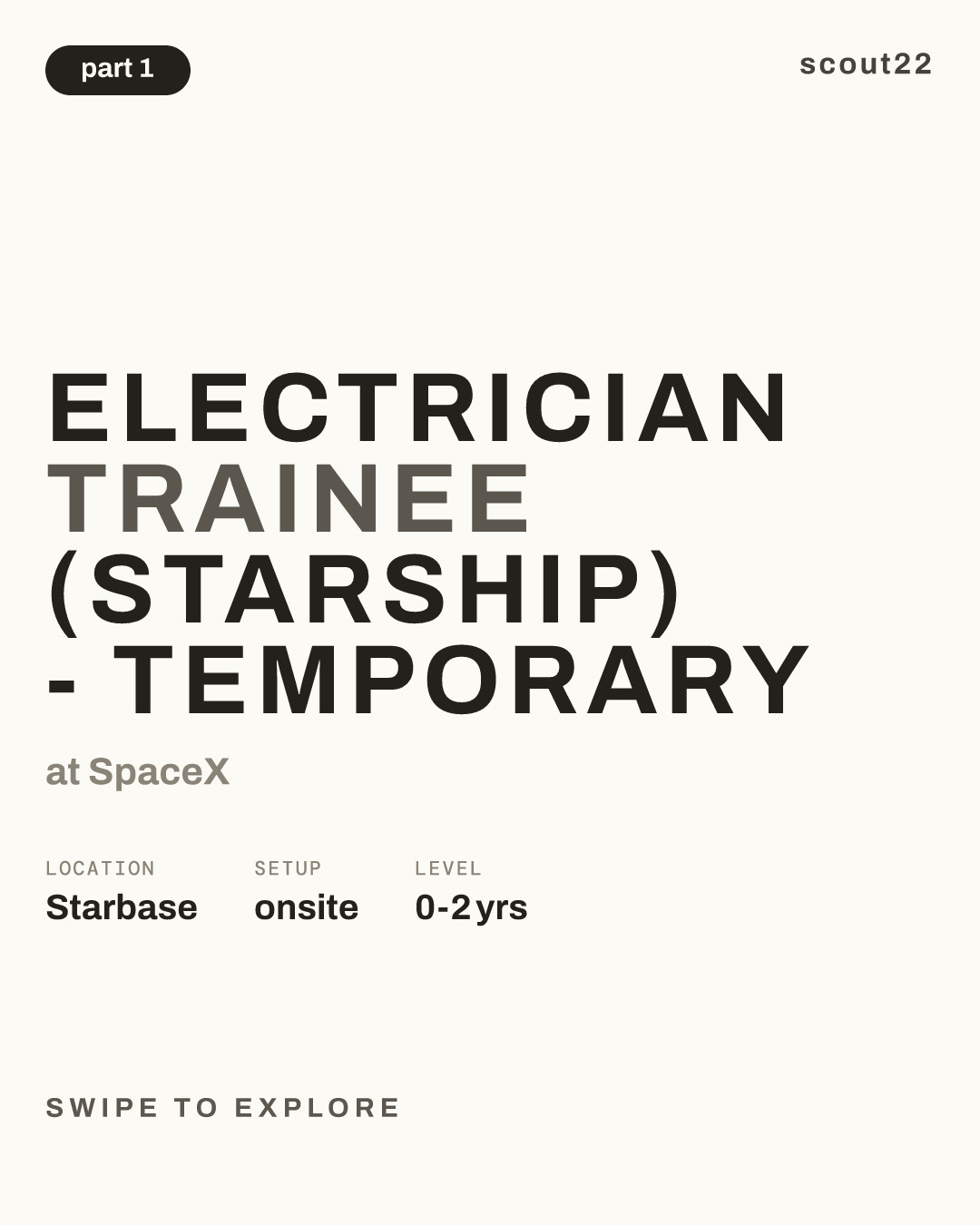 Electrician Trainee (Starship) - Temporary at SpaceX