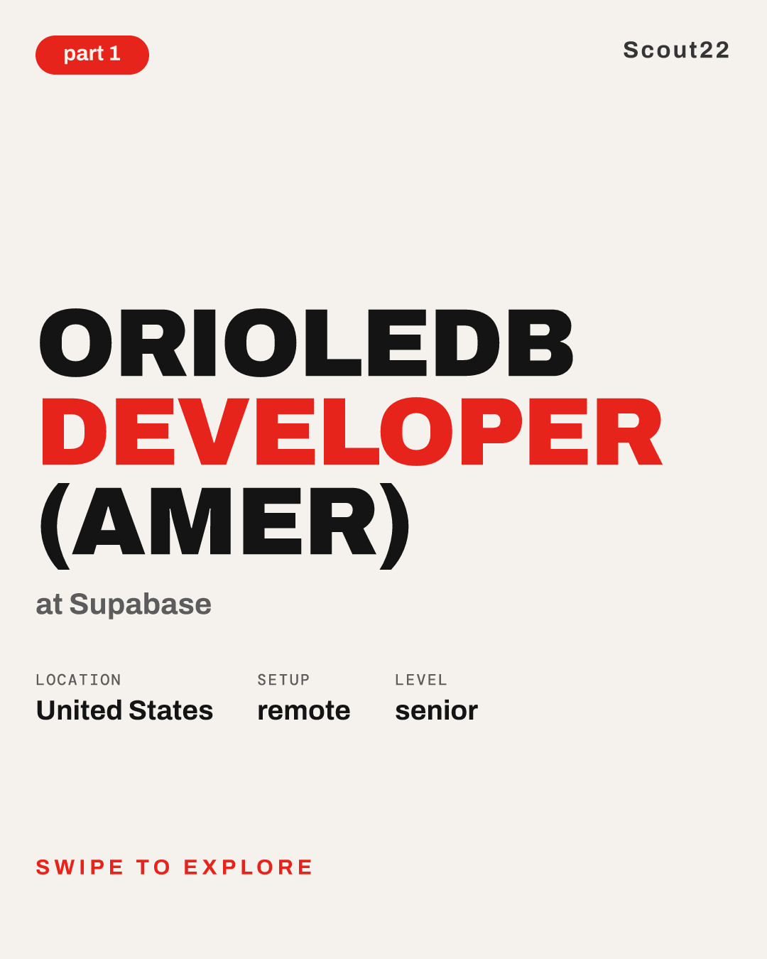 OrioleDB Developer (AMER) at Supabase