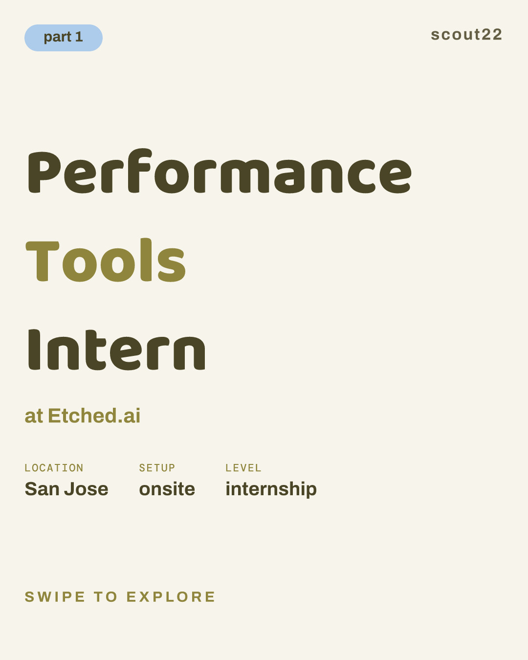 Performance Tools Intern at Etched.ai