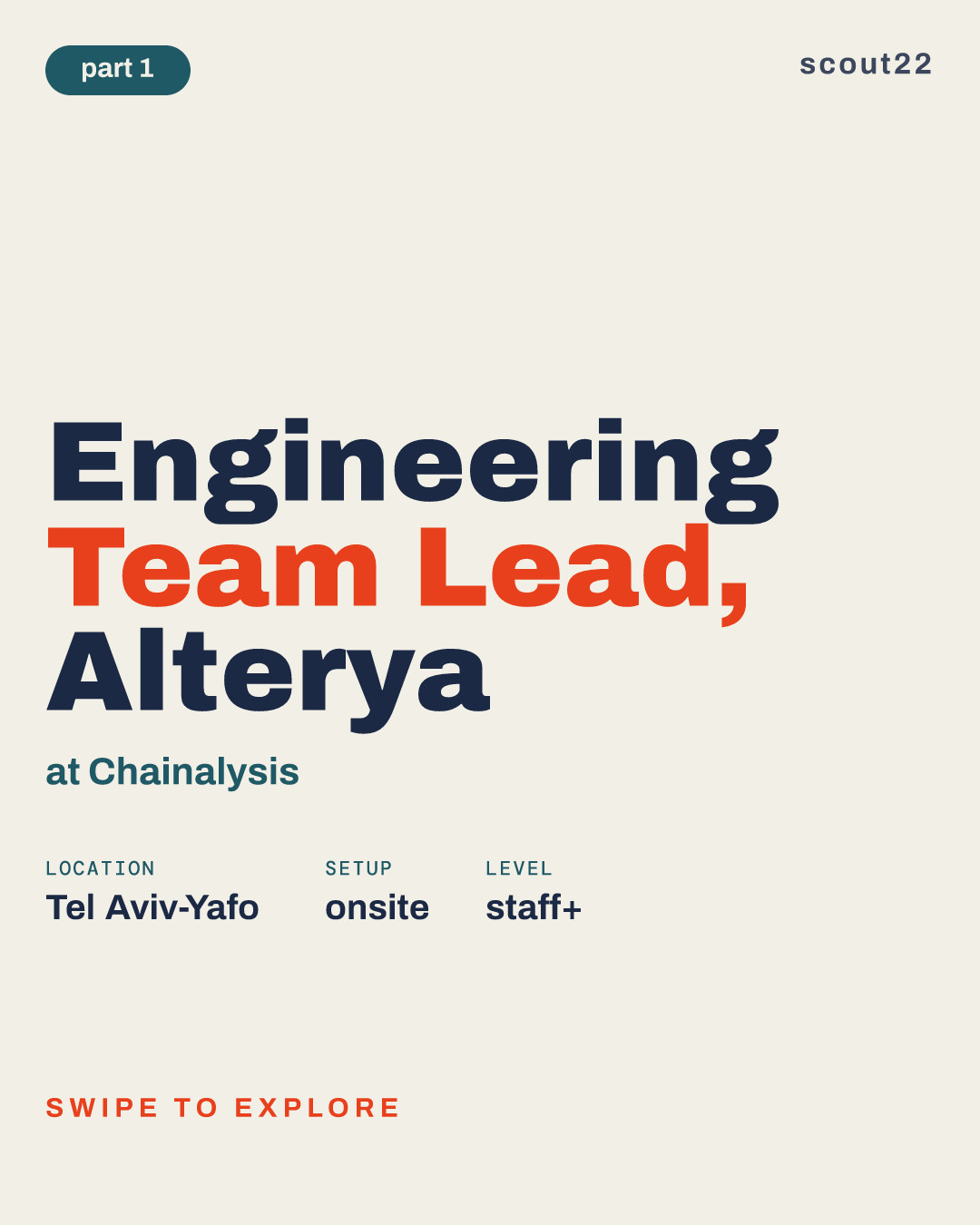 Engineering Team Lead, Alterya at Chainalysis