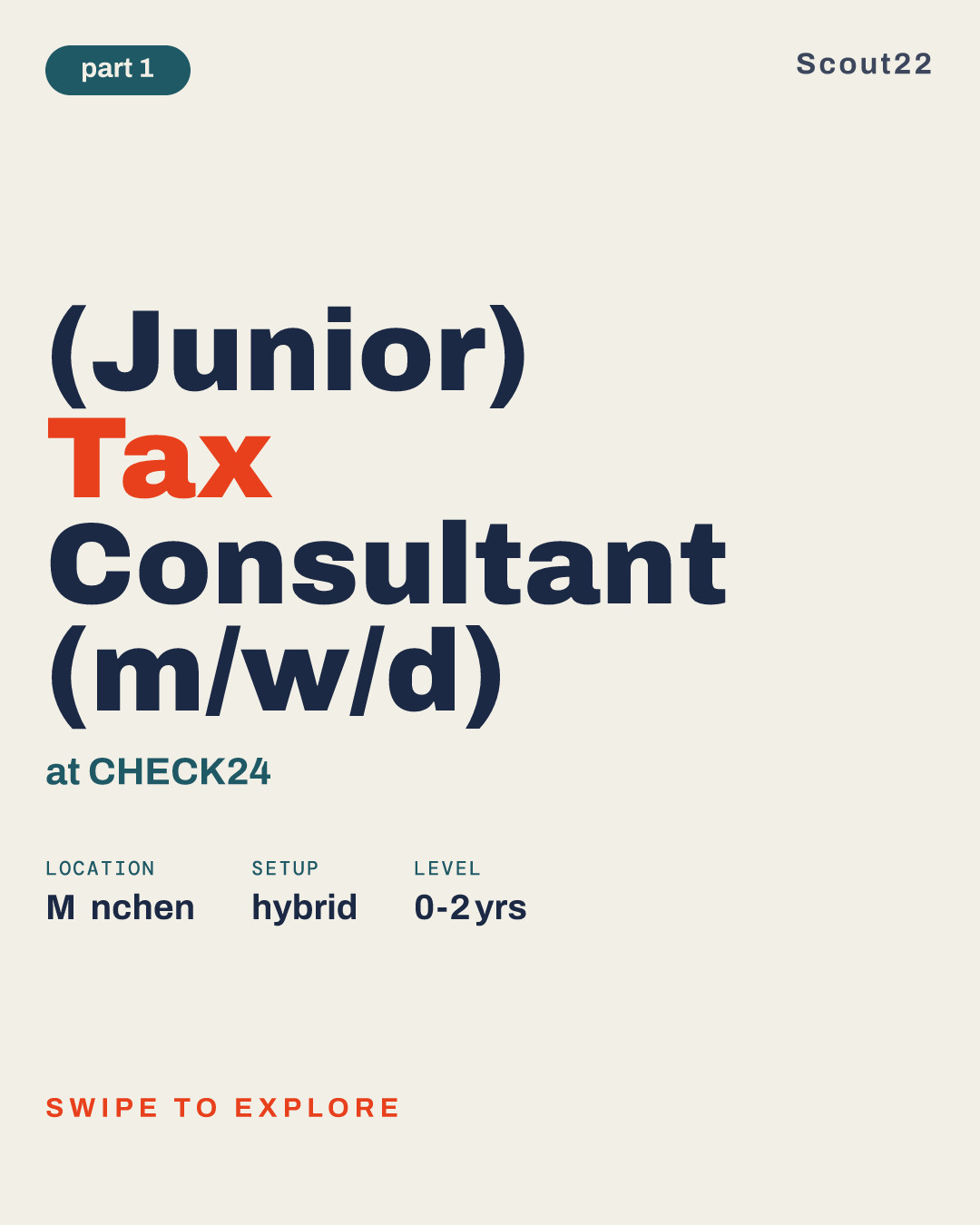 (Junior) Tax Consultant (m/w/d) at CHECK24