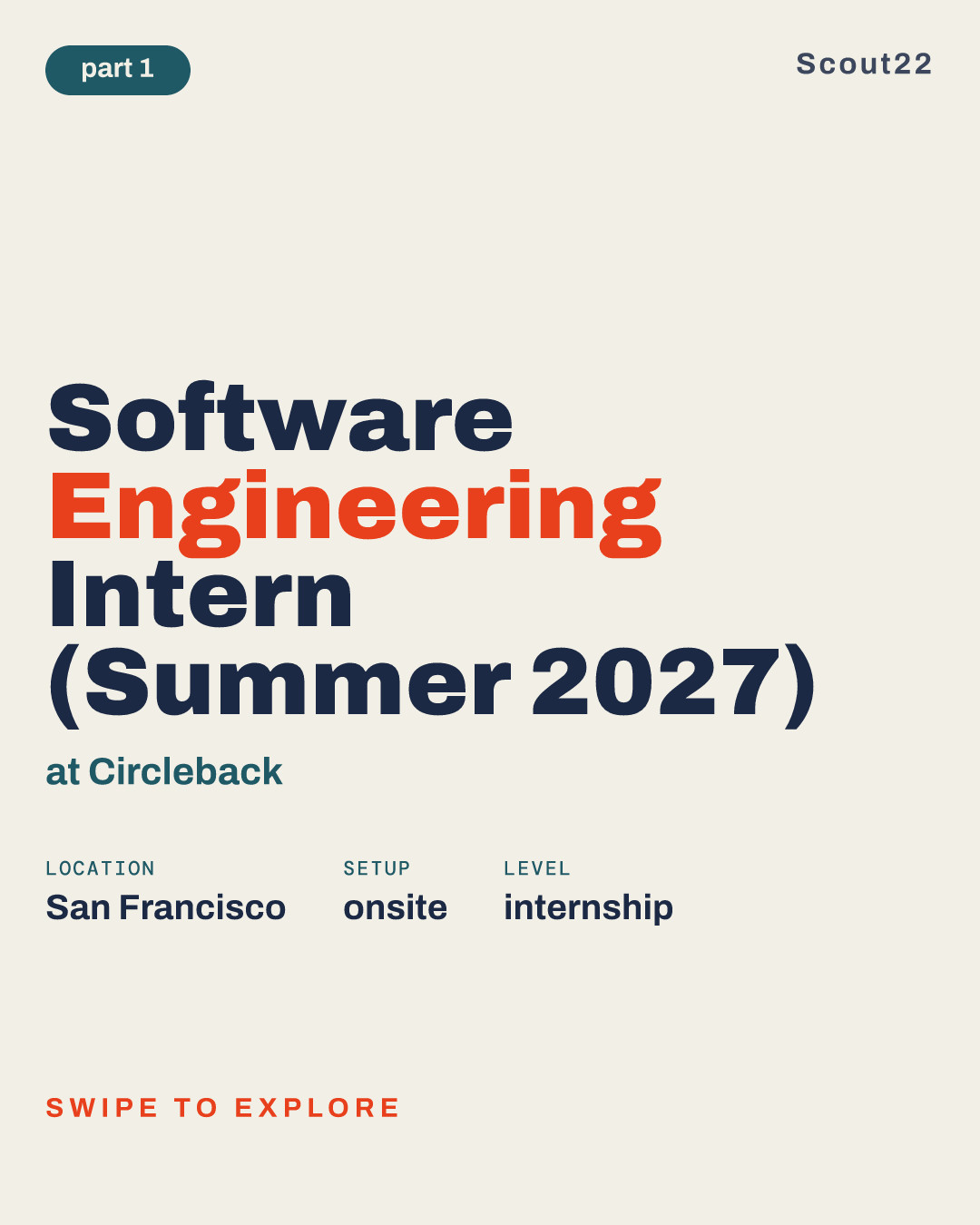 Software Engineering Intern (Summer 2027) at Circleback