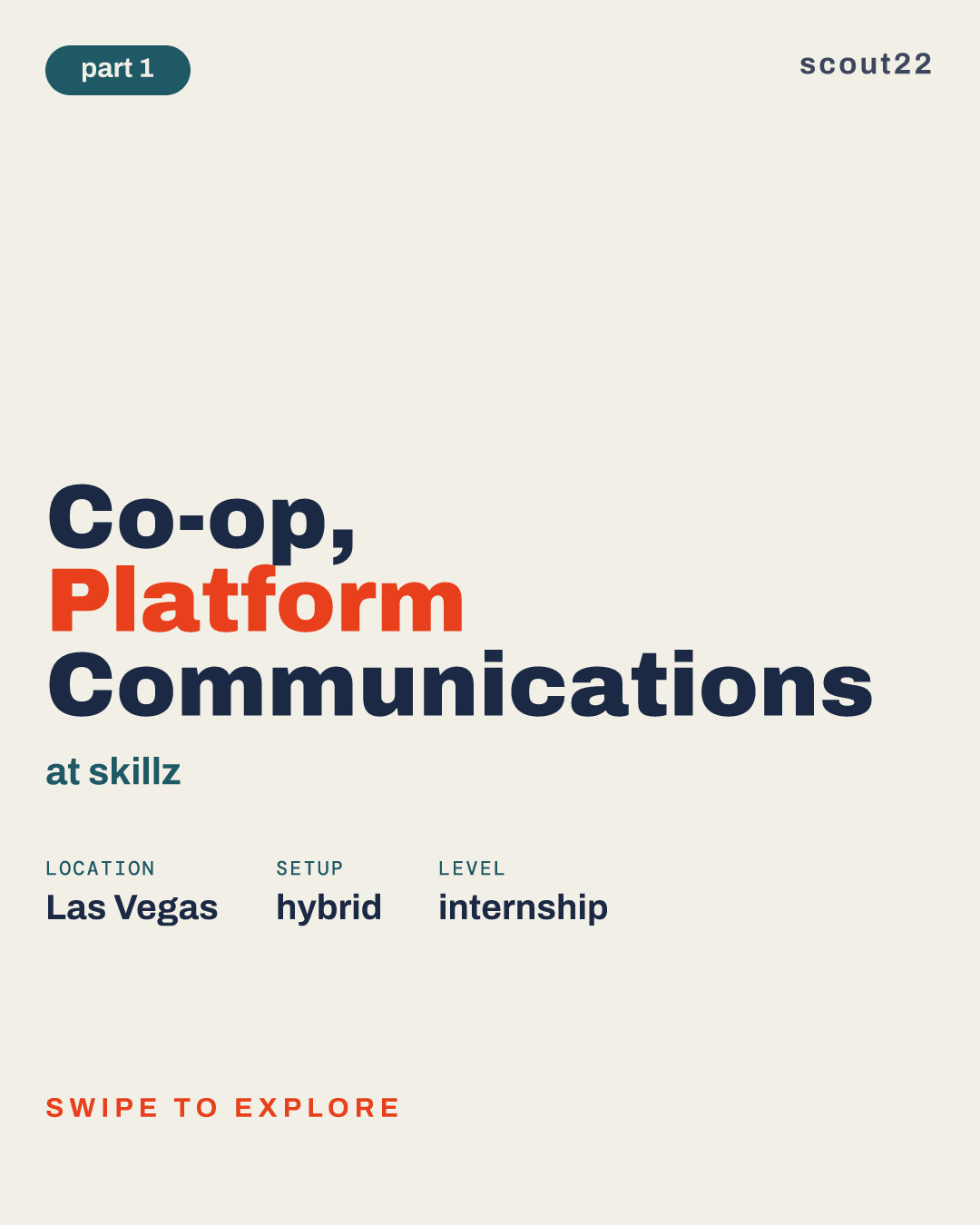Co-op, Platform Communications at skillz