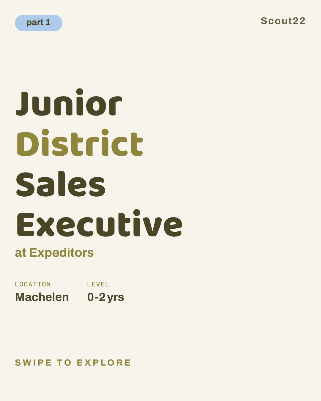 Junior District Sales Executive at Expeditors