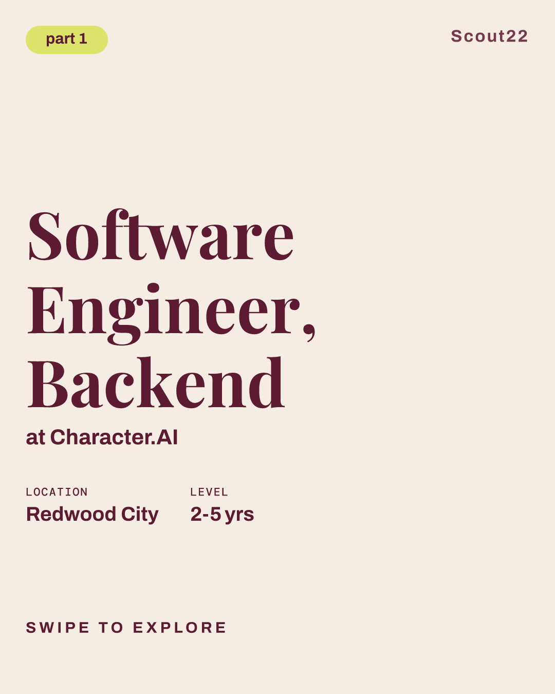 Software Engineer, Backend at Character.AI