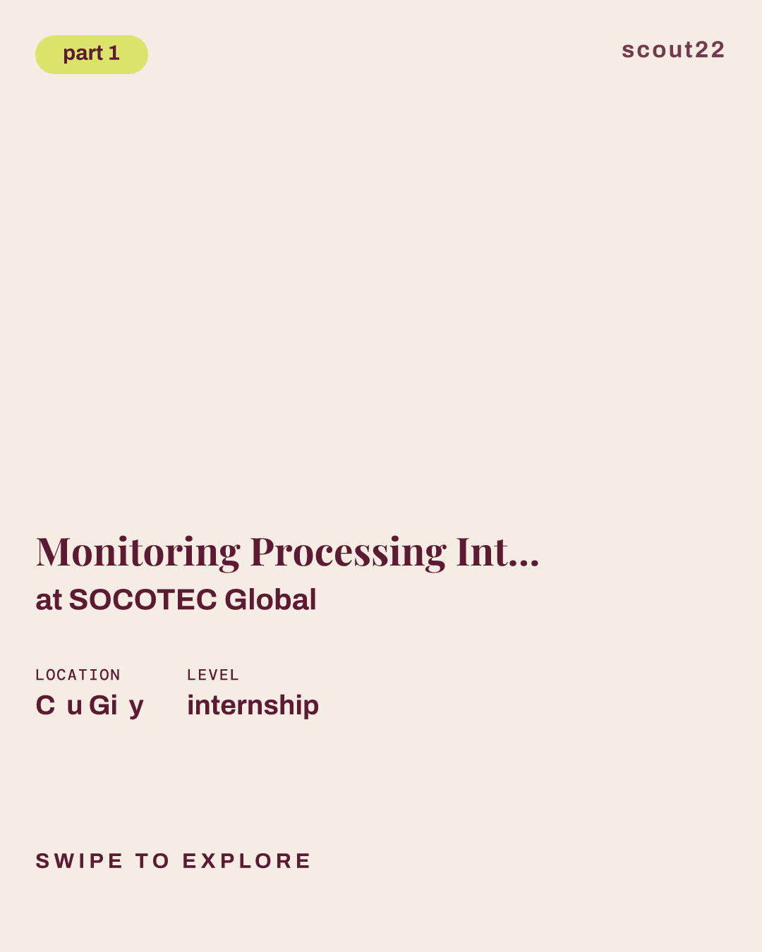Monitoring Processing Intern (TTS xử lý dữ liệu quan trắc) at SOCOTEC Global