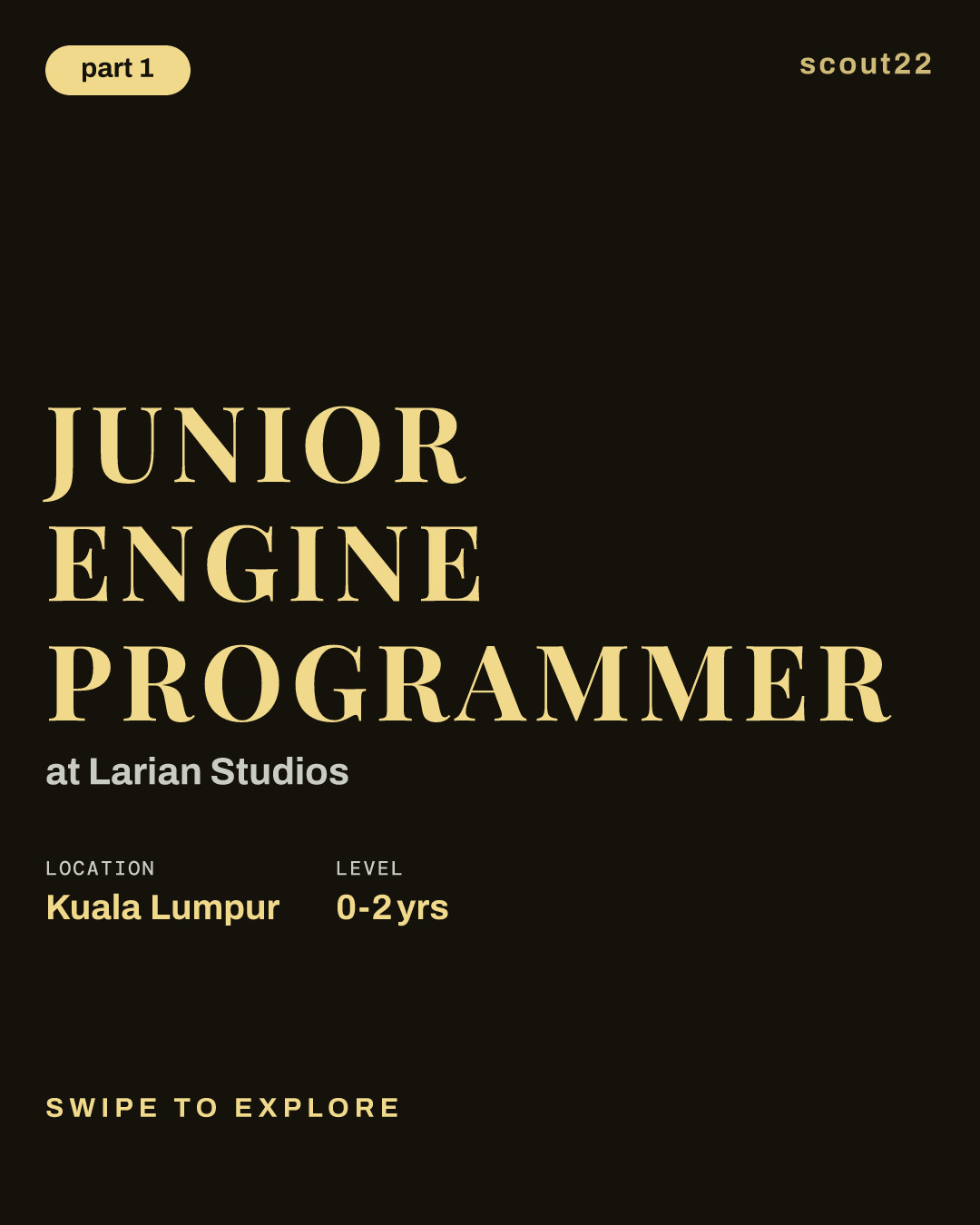 Junior Engine Programmer at Larian Studios