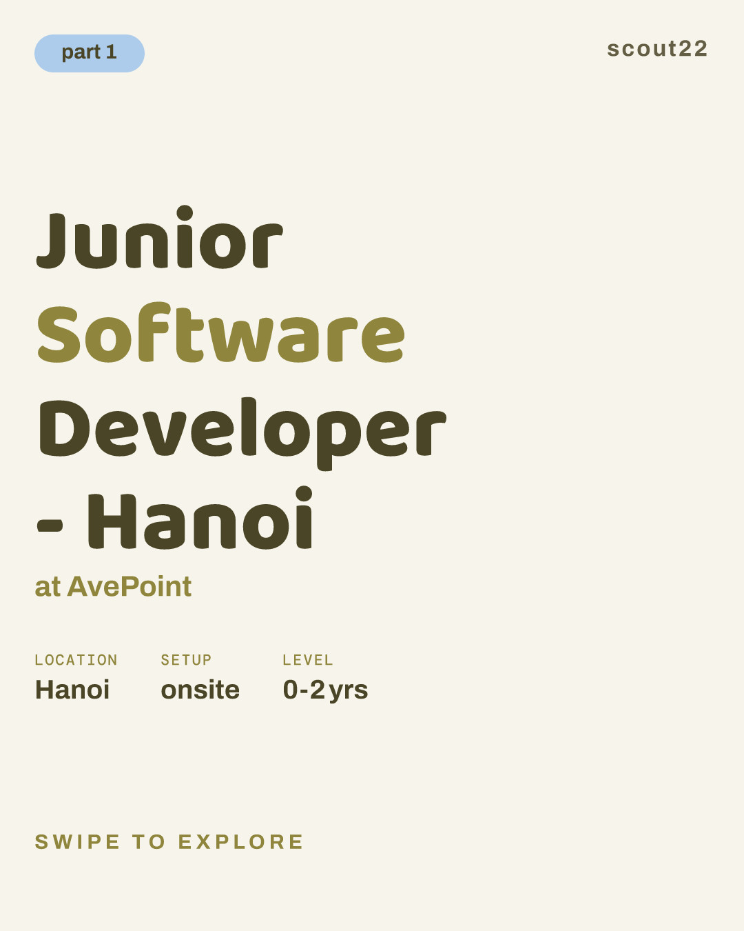 Junior Software Developer - Hanoi at AvePoint