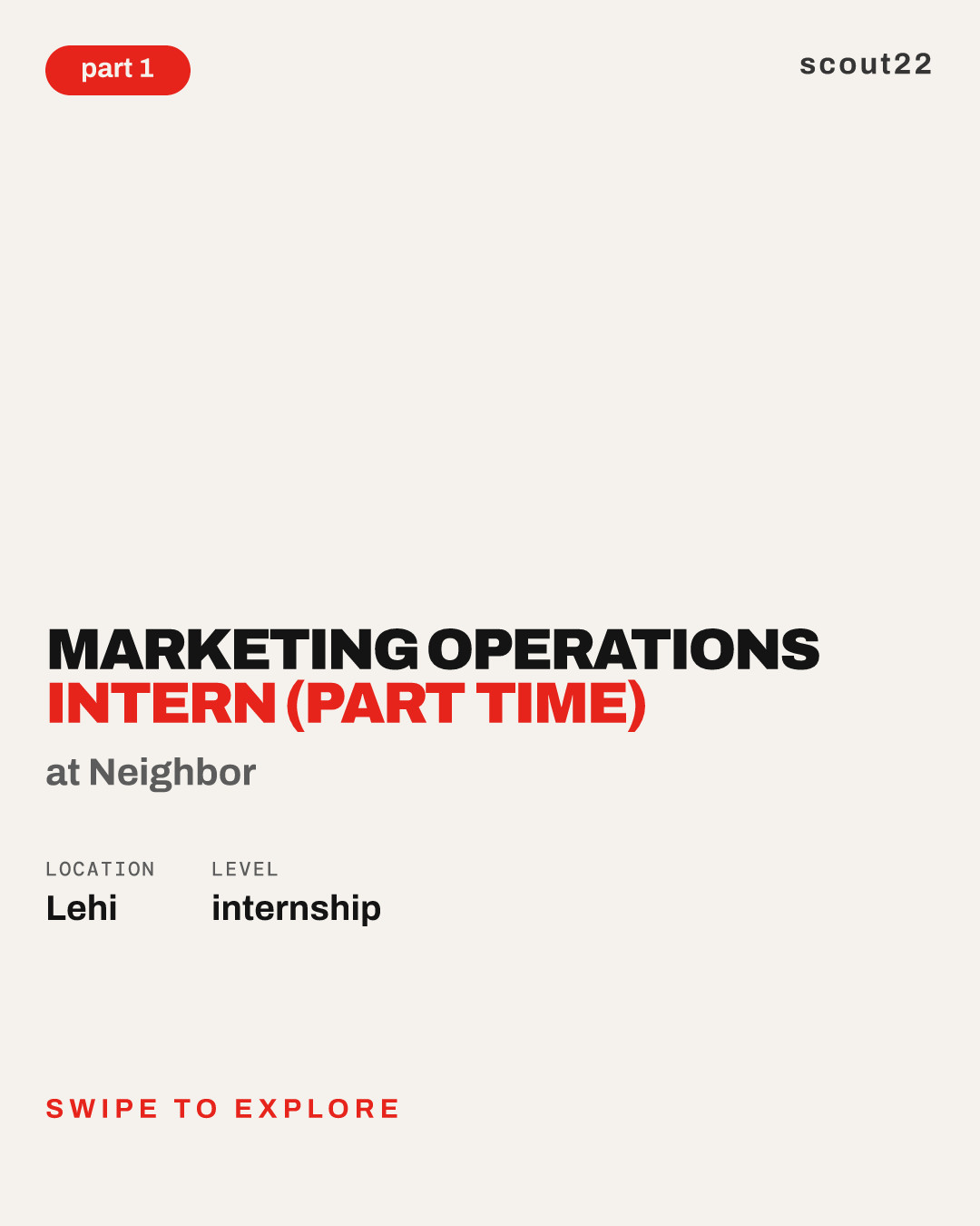 Marketing Operations Intern (Part time) at Neighbor