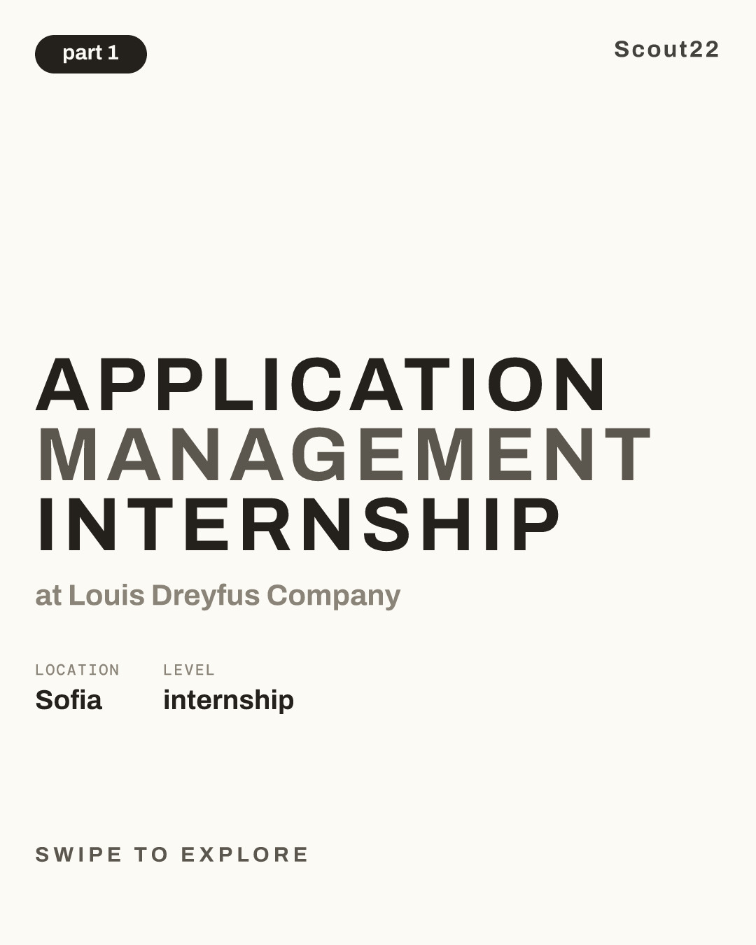 Application Management Internship at Louis Dreyfus Company