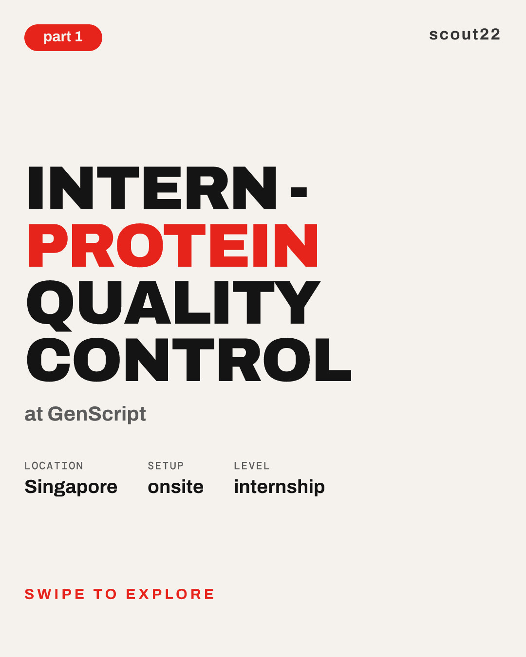 Intern - Protein Quality Control at GenScript