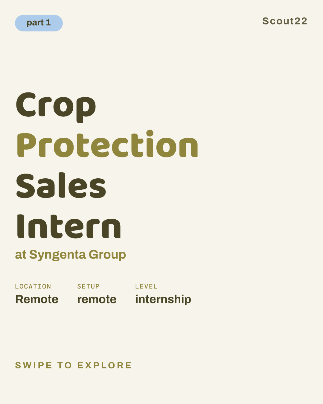 Crop Protection Sales Intern at Syngenta Group
