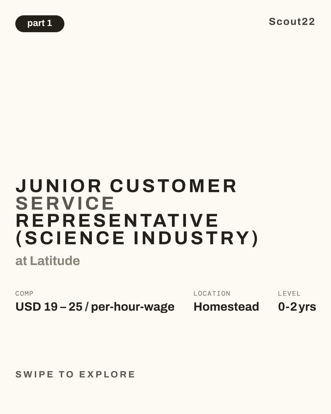 Junior Customer Service Representative (Science Industry) at Latitude