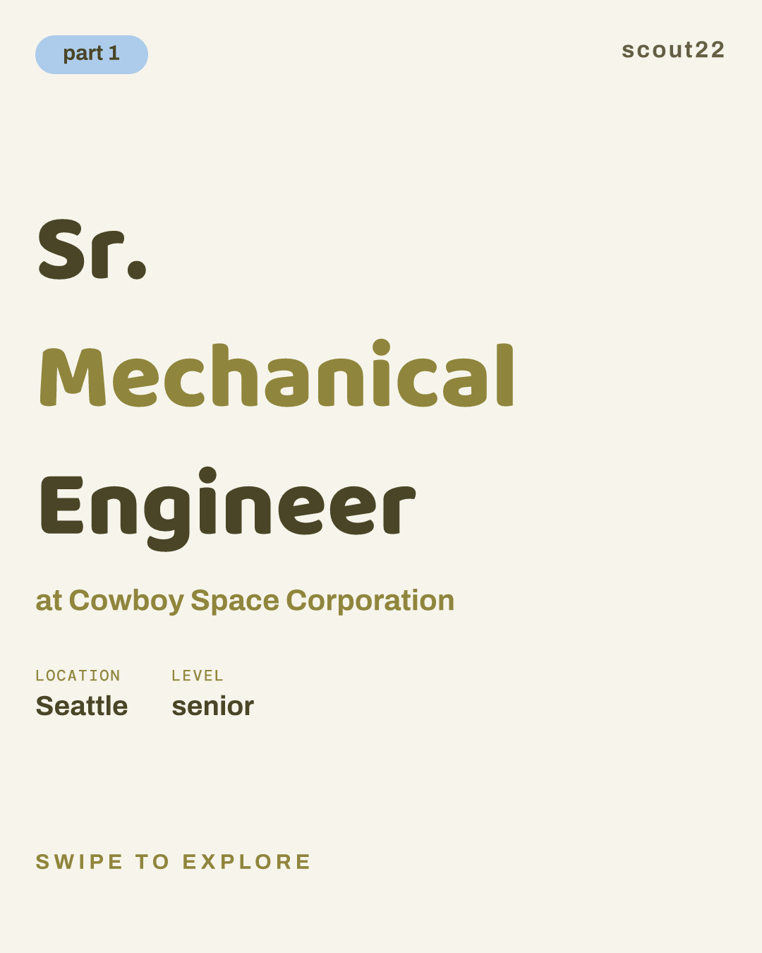 Sr. Mechanical Engineer at Cowboy Space Corporation