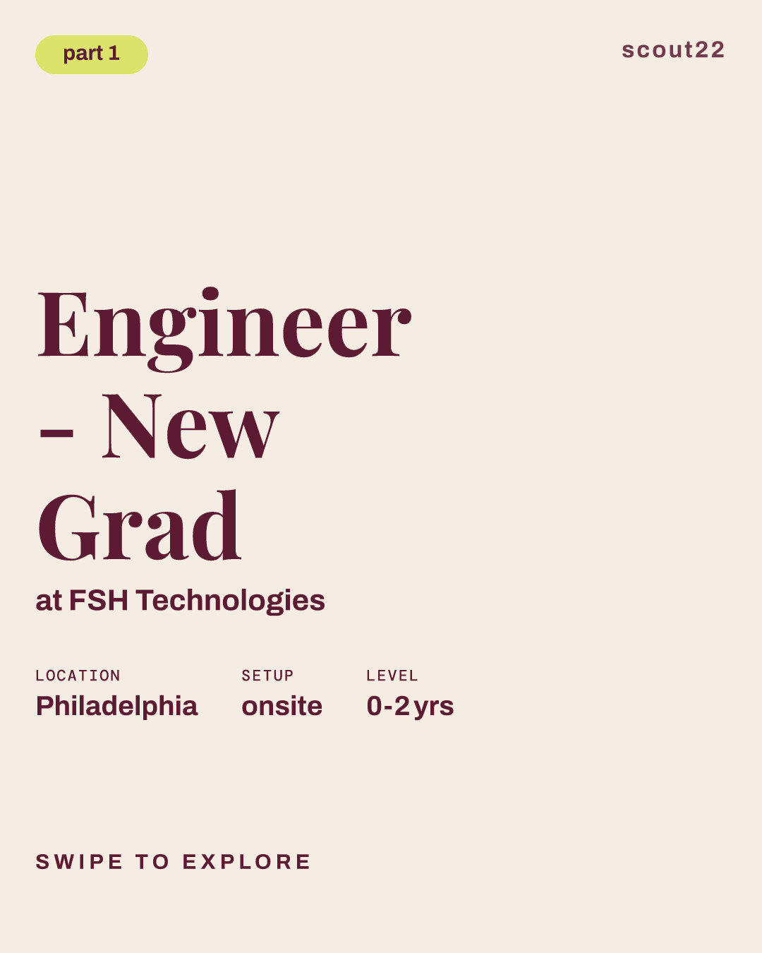 Engineer - New Grad at FSH Technologies