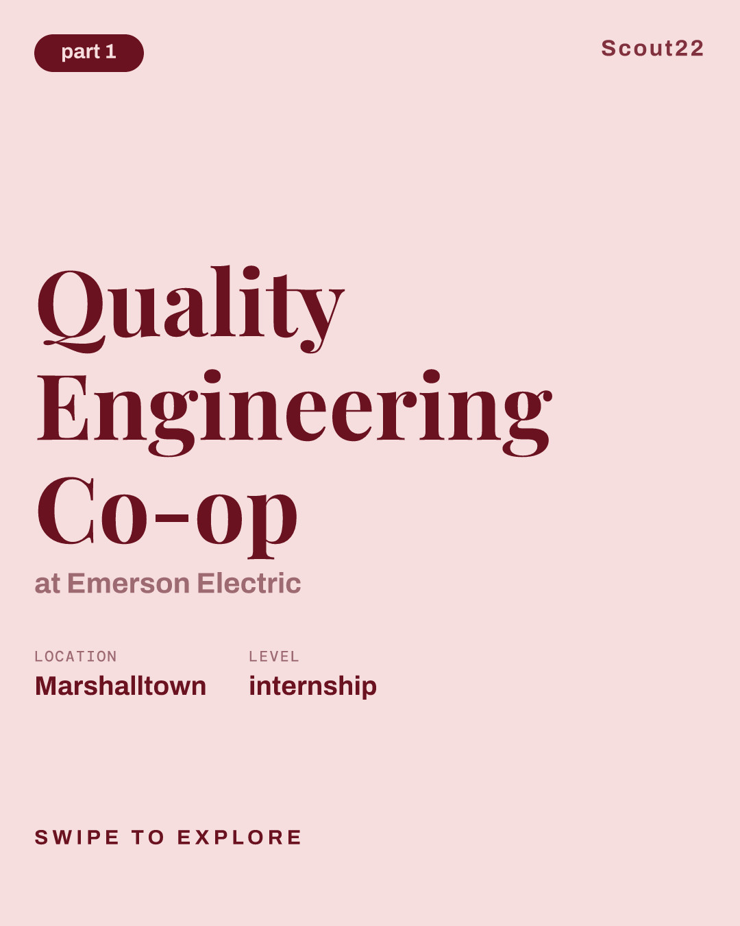 Quality Engineering Co-op at Emerson Electric