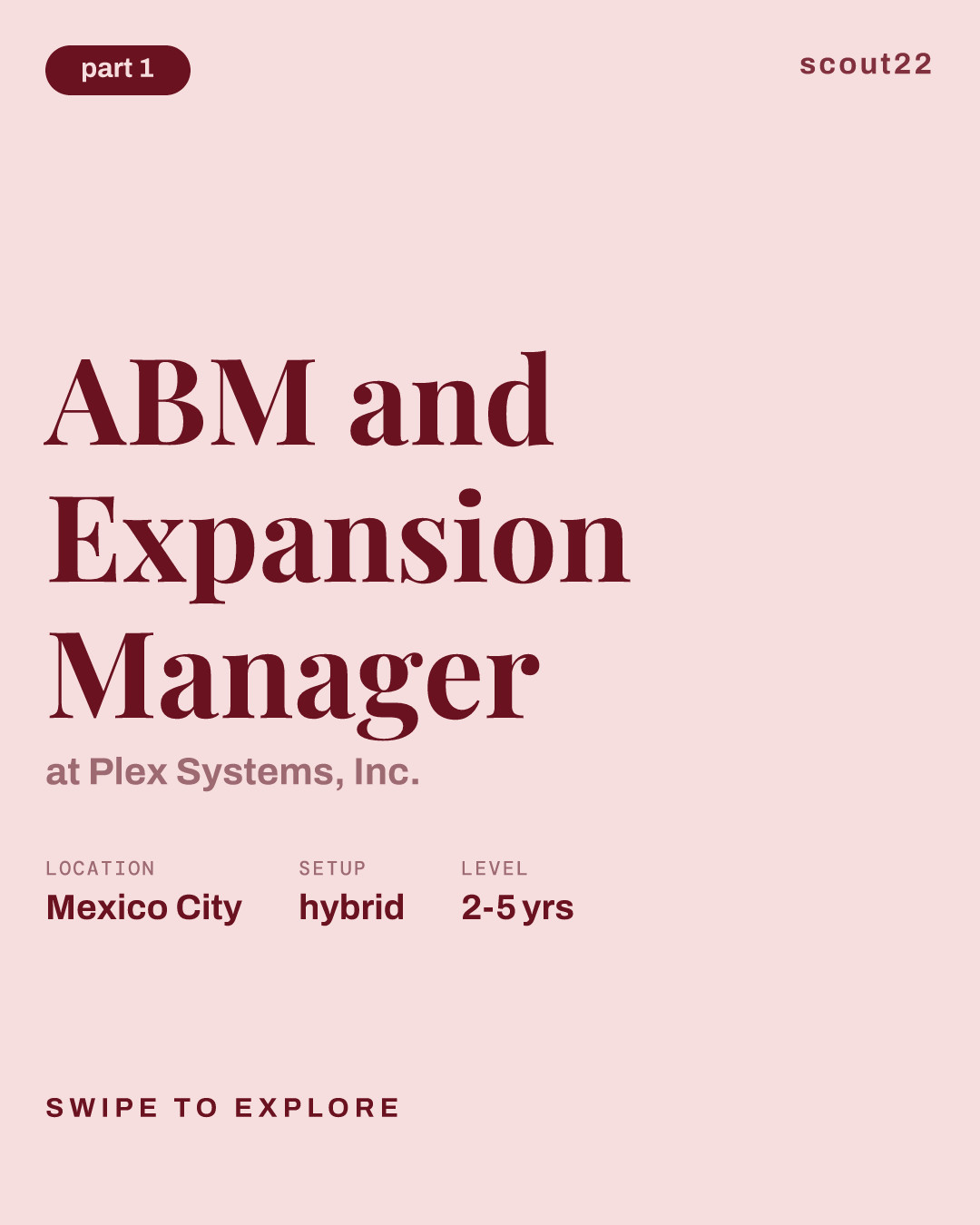 ABM and Expansion Manager at Plex Systems, Inc.