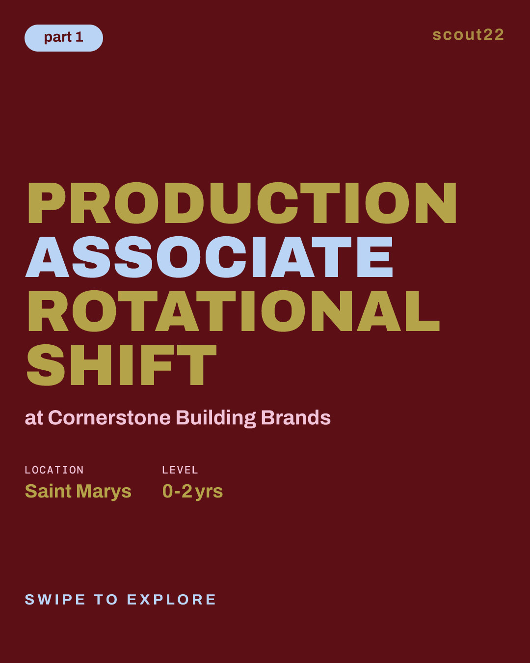 Production Associate Rotational Shift at Cornerstone Building Brands