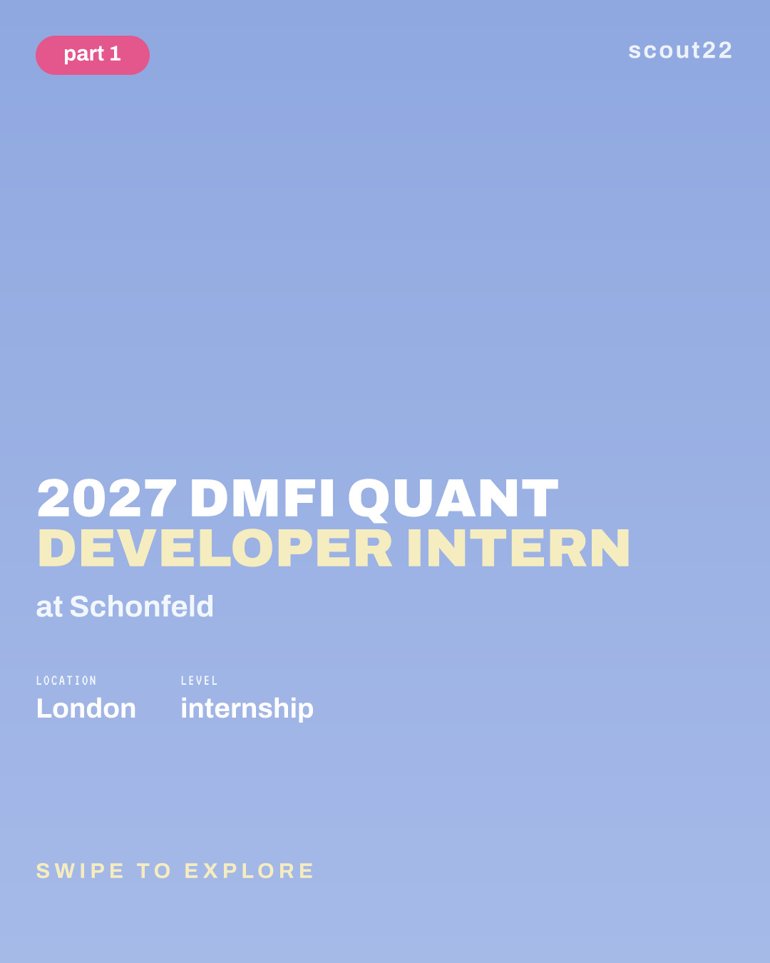 2027 DMFI Quant Developer Intern at Schonfeld