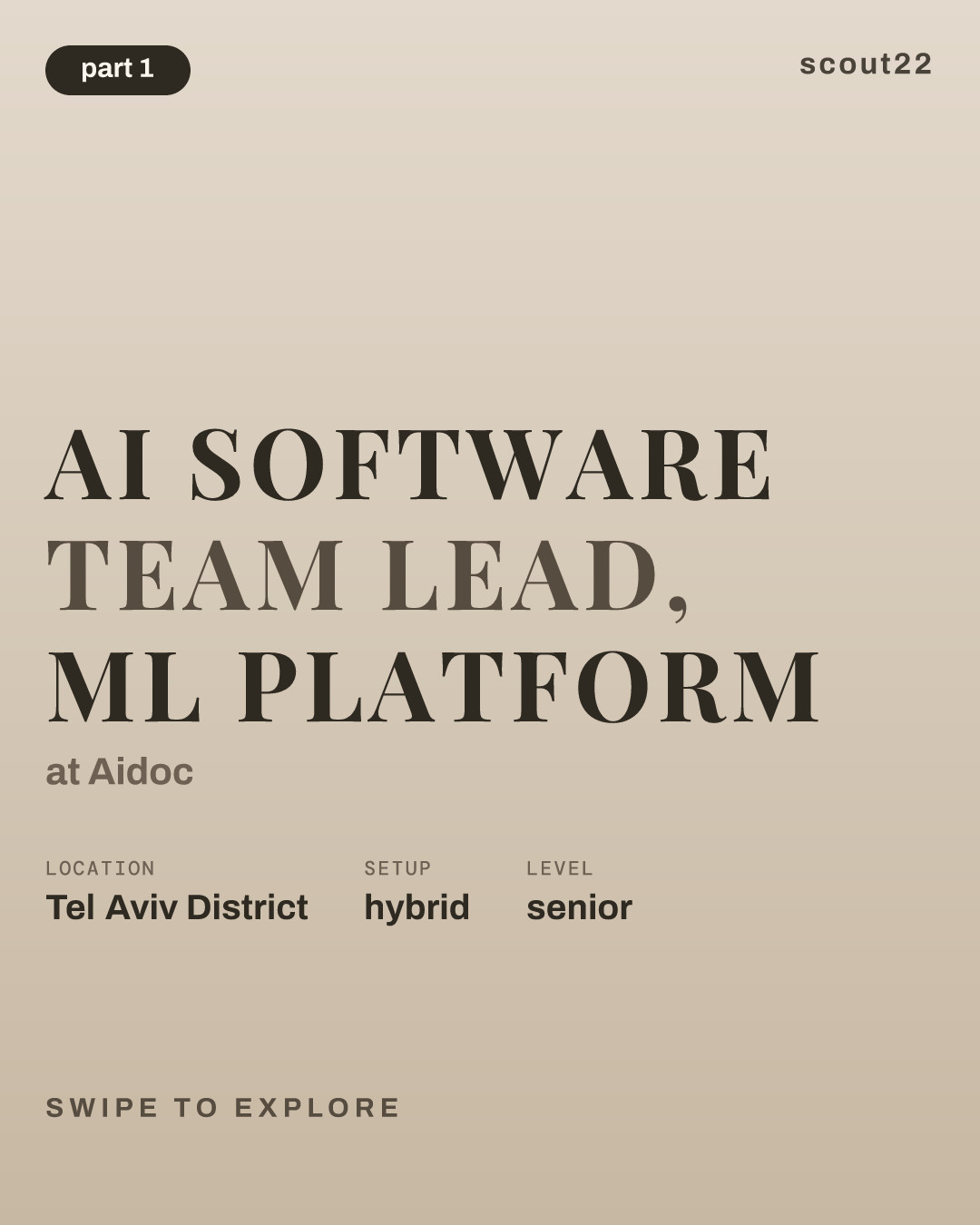 AI Software Team Lead, ML Platform at Aidoc