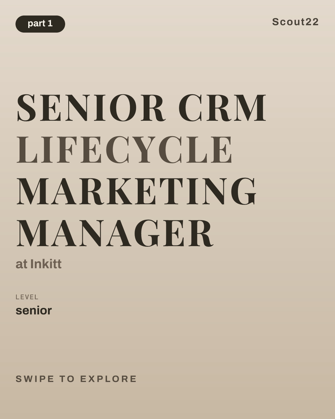 Senior CRM Lifecycle Marketing Manager at Inkitt