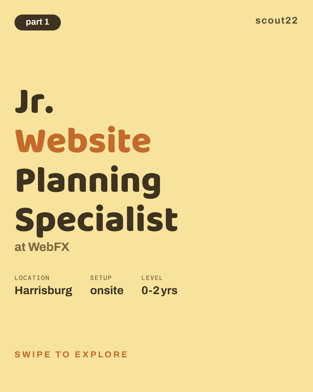 Jr. Website Planning Specialist at WebFX